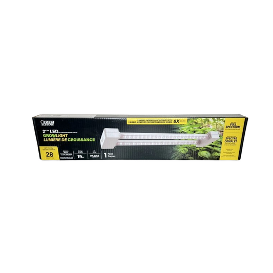 Feit Electric 2ft LED Grow Light - 19W Linkable for Indoor Hydroponic Gardening