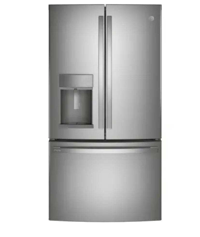 GE Profile Profile 36 Inch Wide 27.7 Cu. Ft. French Door Refrigerator with Hands-Free AutoFill Dispenser PFE28KYNJFS