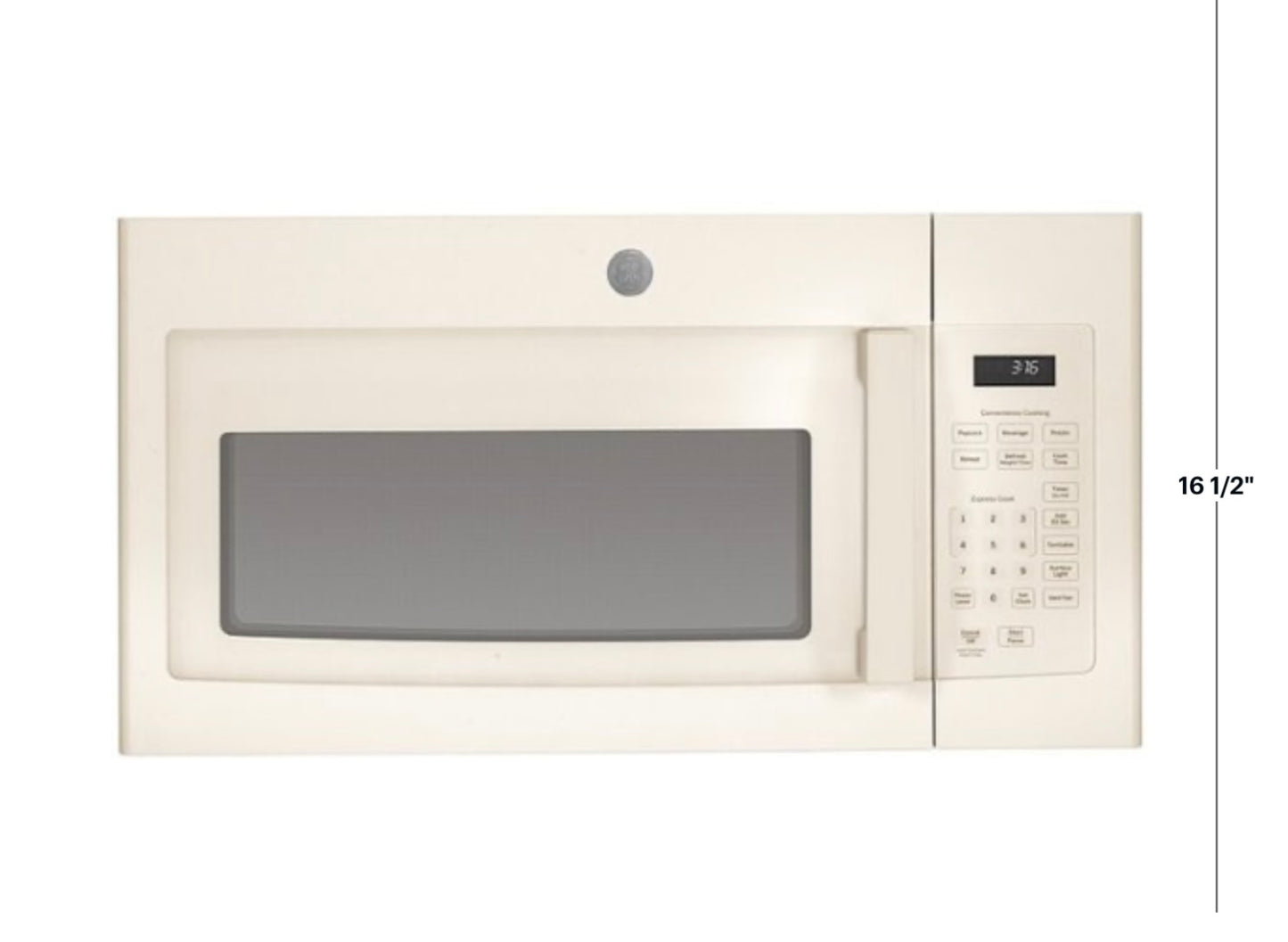 GE JVM3160DF4CC- 1.6 Cu. Ft. Over-the-Range Microwave - Bisque