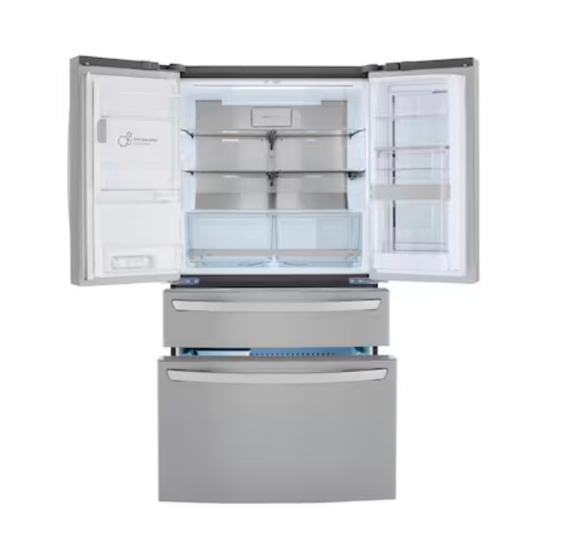 LG LMRVS3006S. Craft Ice Full-Convert Drawer 29.5-cu ft 4-Door Smart French Door Refrigerator with Dual Ice Maker, Water and Ice Dispenser and Door within Door (Fingerprint Resistant) ENERGY STAR