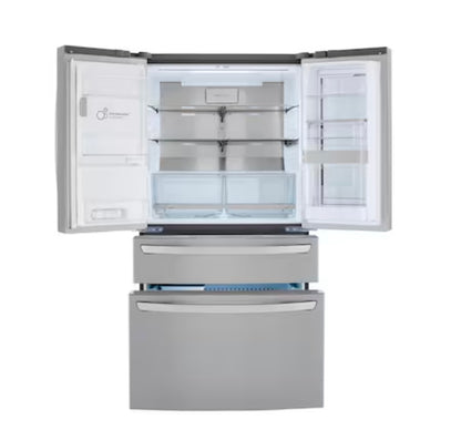 LG LMRVS3006S. Craft Ice Full-Convert Drawer 29.5-cu ft 4-Door Smart French Door Refrigerator with Dual Ice Maker, Water and Ice Dispenser and Door within Door (Fingerprint Resistant) ENERGY STAR