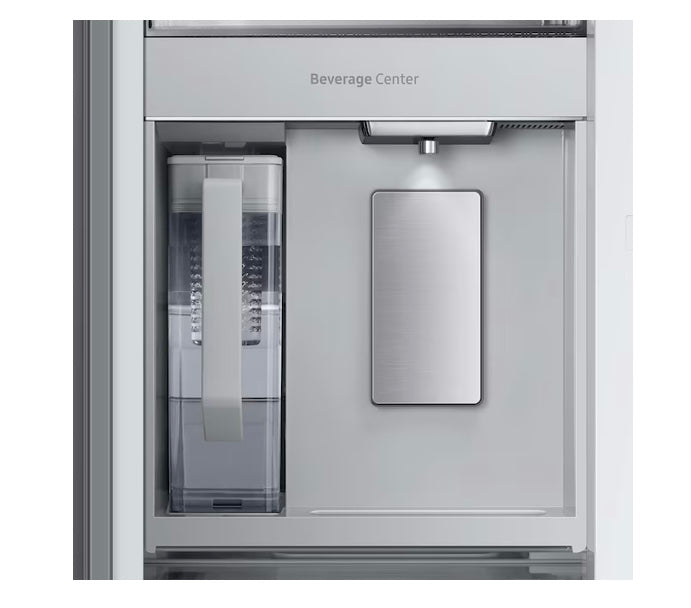 Samsung RF23BB89008M Bespoke Counter-depth 22.5-cu ft 4-Door Smart French Door Refrigerator with Dual Ice Maker and Water Dispenser and Door within Door ENERGY STAR