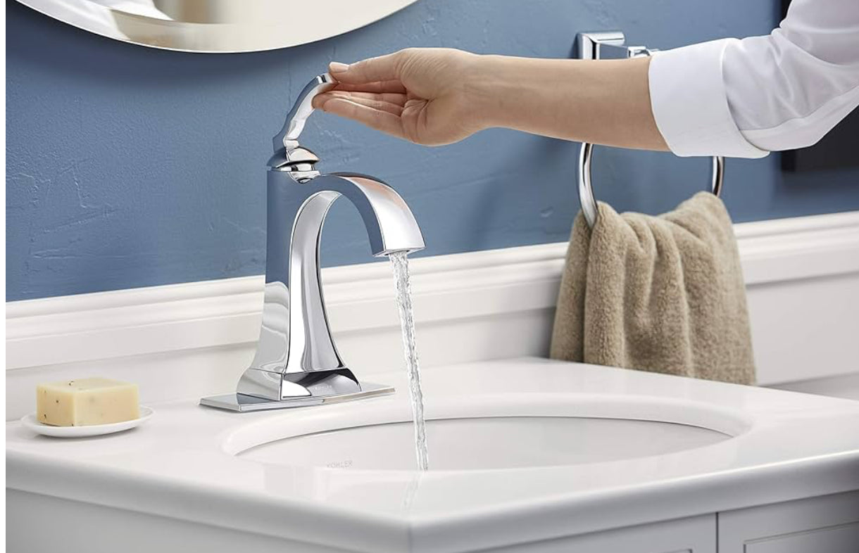 Kohler K-R30996-4D-CP Ridgeport Bathroom Sink Faucet Polished Chrome