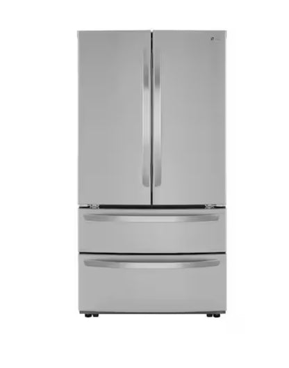LG 27 cu. ft. 4-Door French Door Refrigerator with Internal Water Dispenser in PrintProof Stainless Steel LMWS27626S 665120091