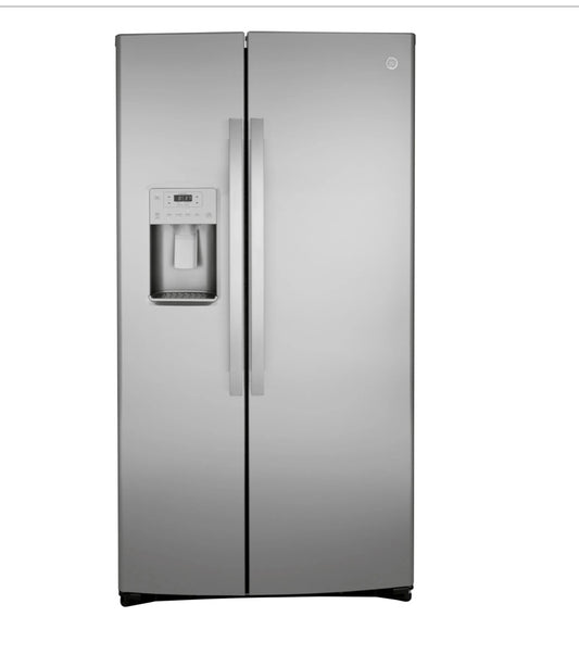 GE® 25.1 Cu. Ft. Fingerprint Resistant Stainless Steel Side-By-Side Refrigerator GSS25IYNFS 098172486118