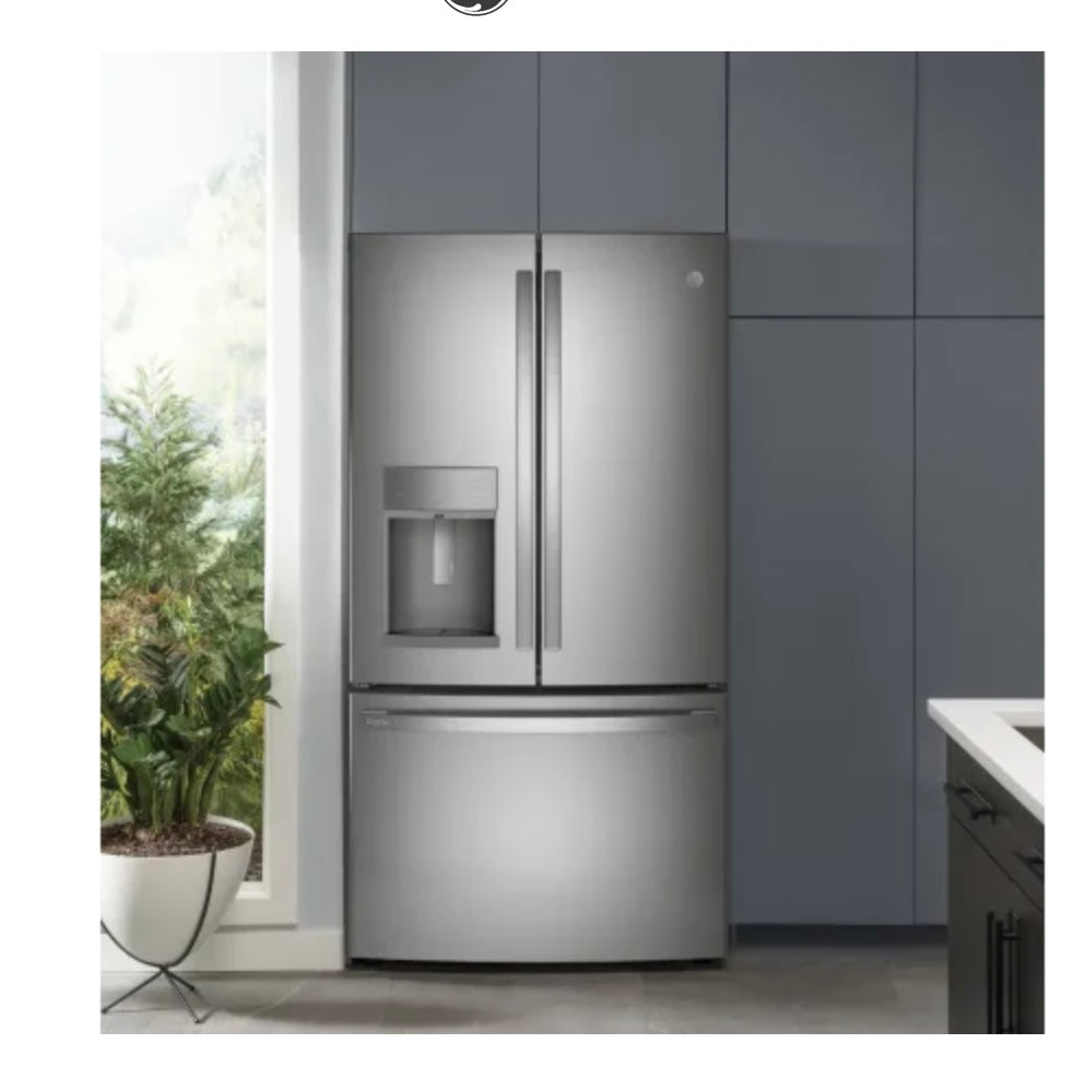 GE Profile Profile 36 Inch Wide 27.7 Cu. Ft. French Door Refrigerator with Hands-Free AutoFill Dispenser PFE28KYNJFS