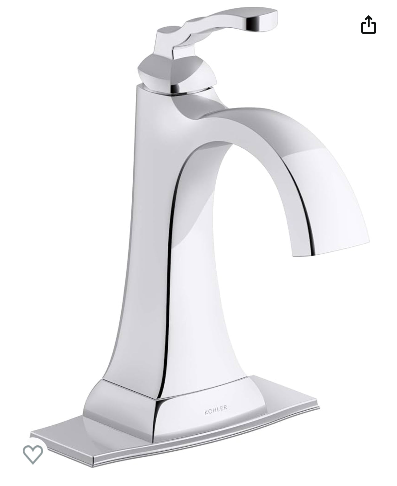 Kohler K-R30996-4D-CP Ridgeport Bathroom Sink Faucet Polished Chrome