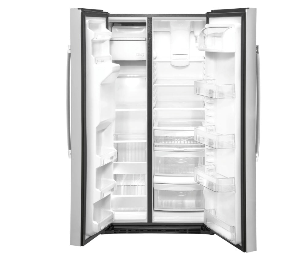 GE® 25.1 Cu. Ft. Fingerprint Resistant Stainless Steel Side-By-Side Refrigerator GSS25IYNFS 098172486118