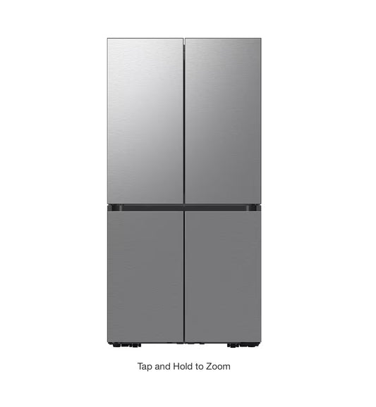 RF23A9675AP Bespoke 23 cu. ft. 4-Door French Door Smart Refrigerator with Autofill Water Pitcher in Stainless Steel, Counter Depth 715243129