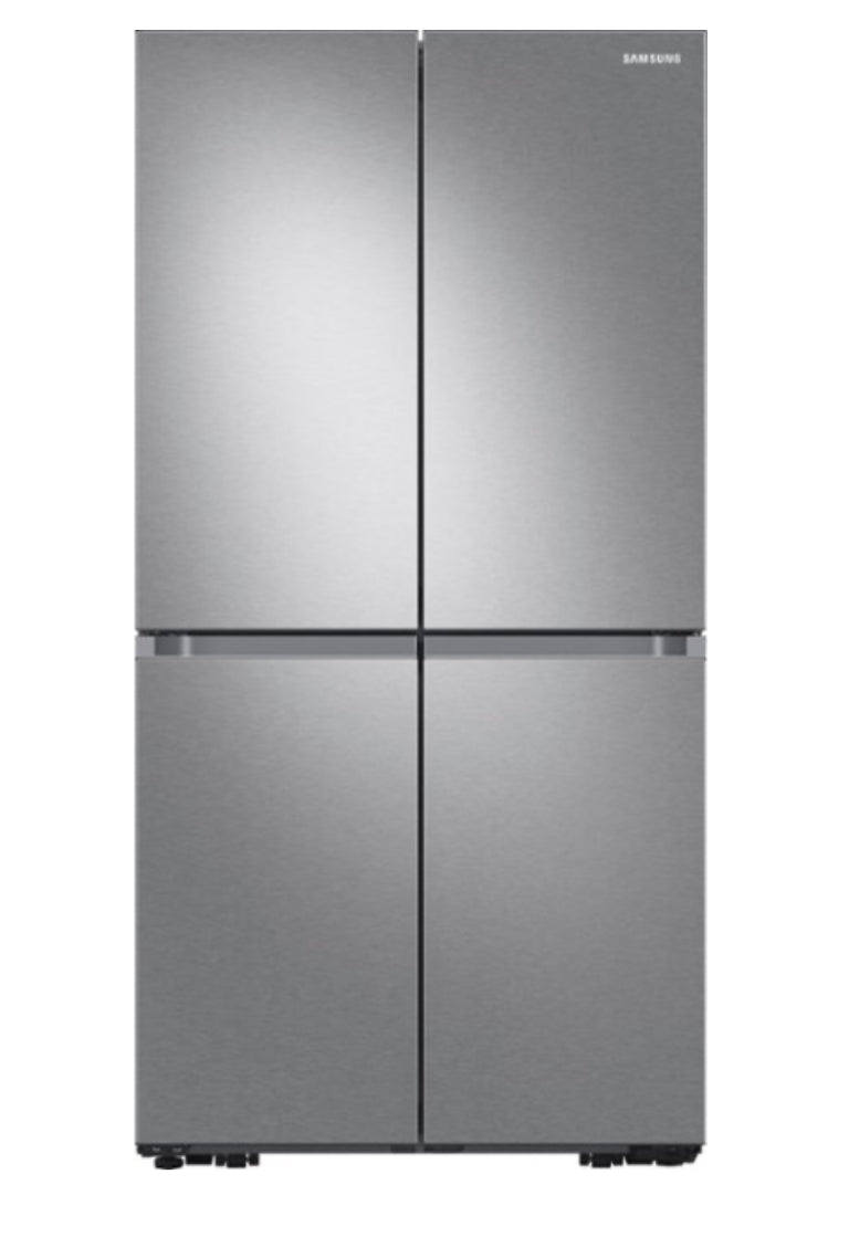 Samsung - 29 cu. ft. 4-Door Flex French Door Smart Refrigerator with Beverage Center - Stainless Steel