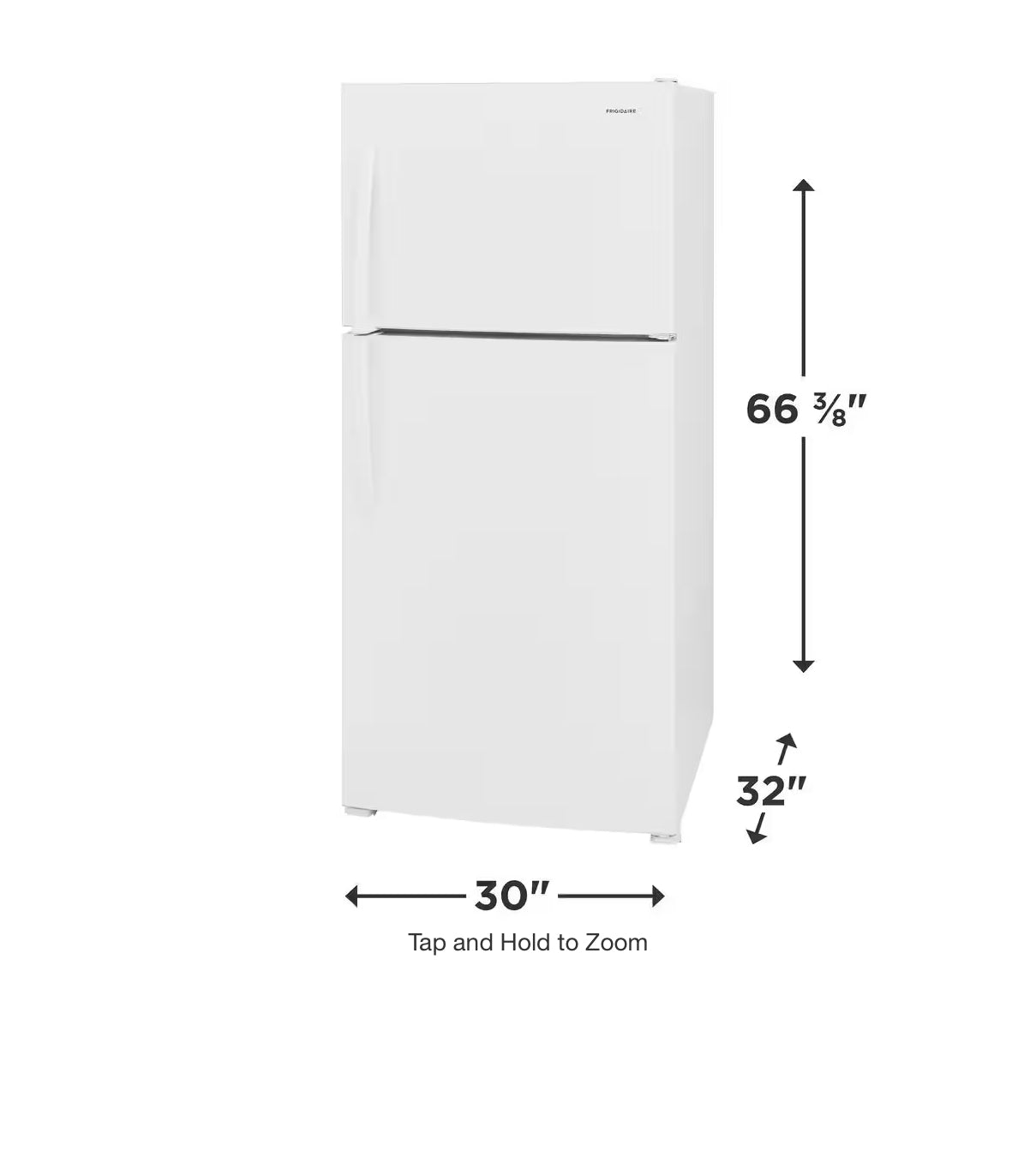 Frigidaire
30 in. 20 cu. ft. Freestanding Top Freezer Refrigerator in White Energy Star 012471371