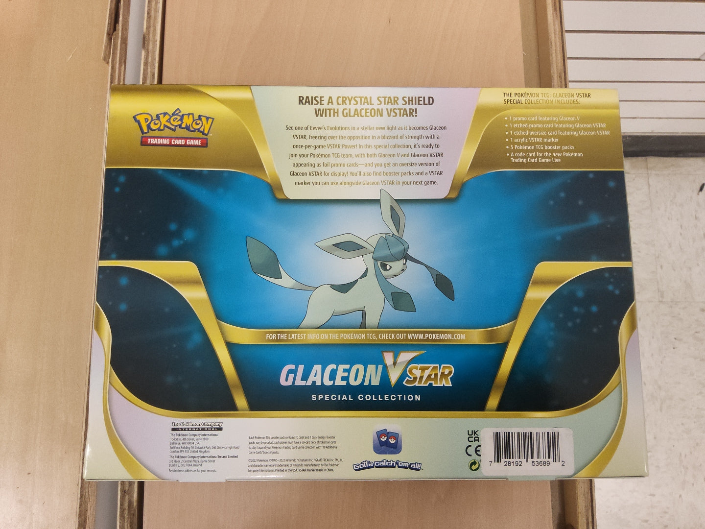 Pokemon trading card game- Glaceon V Star "Special Collection" 9072346