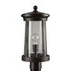 Park Harbor PHEL3103 Woodberry 17" Tall Single Light Outdoor Post Chocolate Bronze
