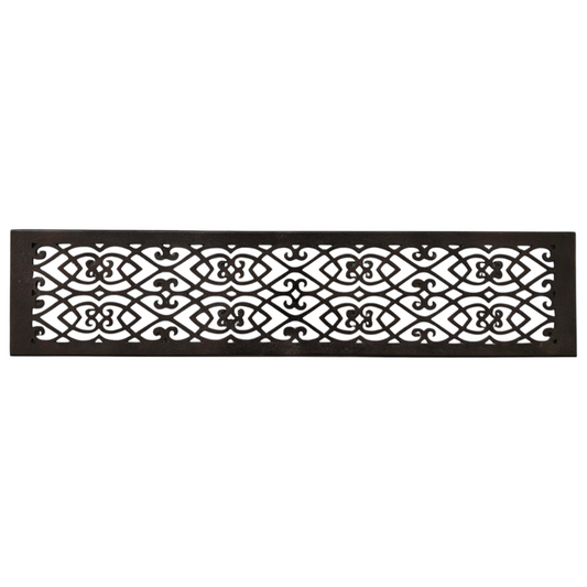 Signature Hardware NB-RVT-632-BP | 6 x 32" Oversized Victorian Bronze Floor Air Return (7-3/4"x34-1/2" Overall)