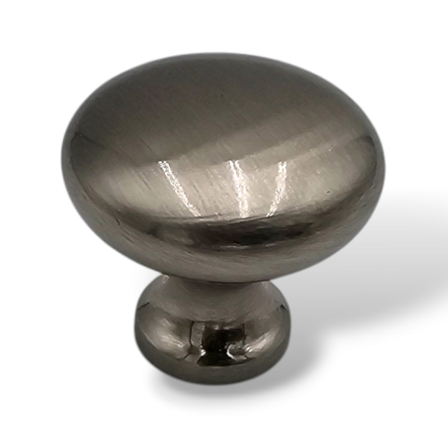Mushroom Cabinet Knob 1.25" Satin Nickel – Set of 5