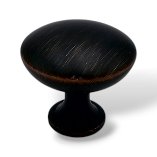 Mushroom Cabinet Knob 1.25" Bronze – Set of 5