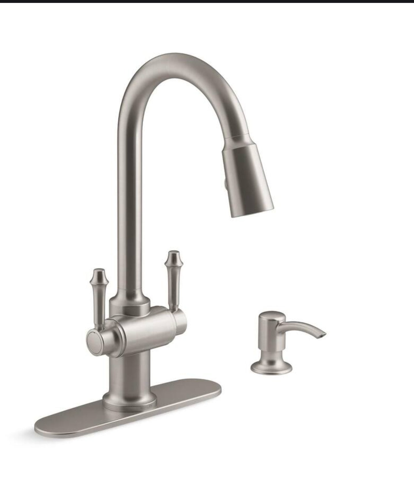 Kohler R22969-SD-VS Thierry 2 Handle Pull-Down Kitchen Faucet NEW Sealed Box