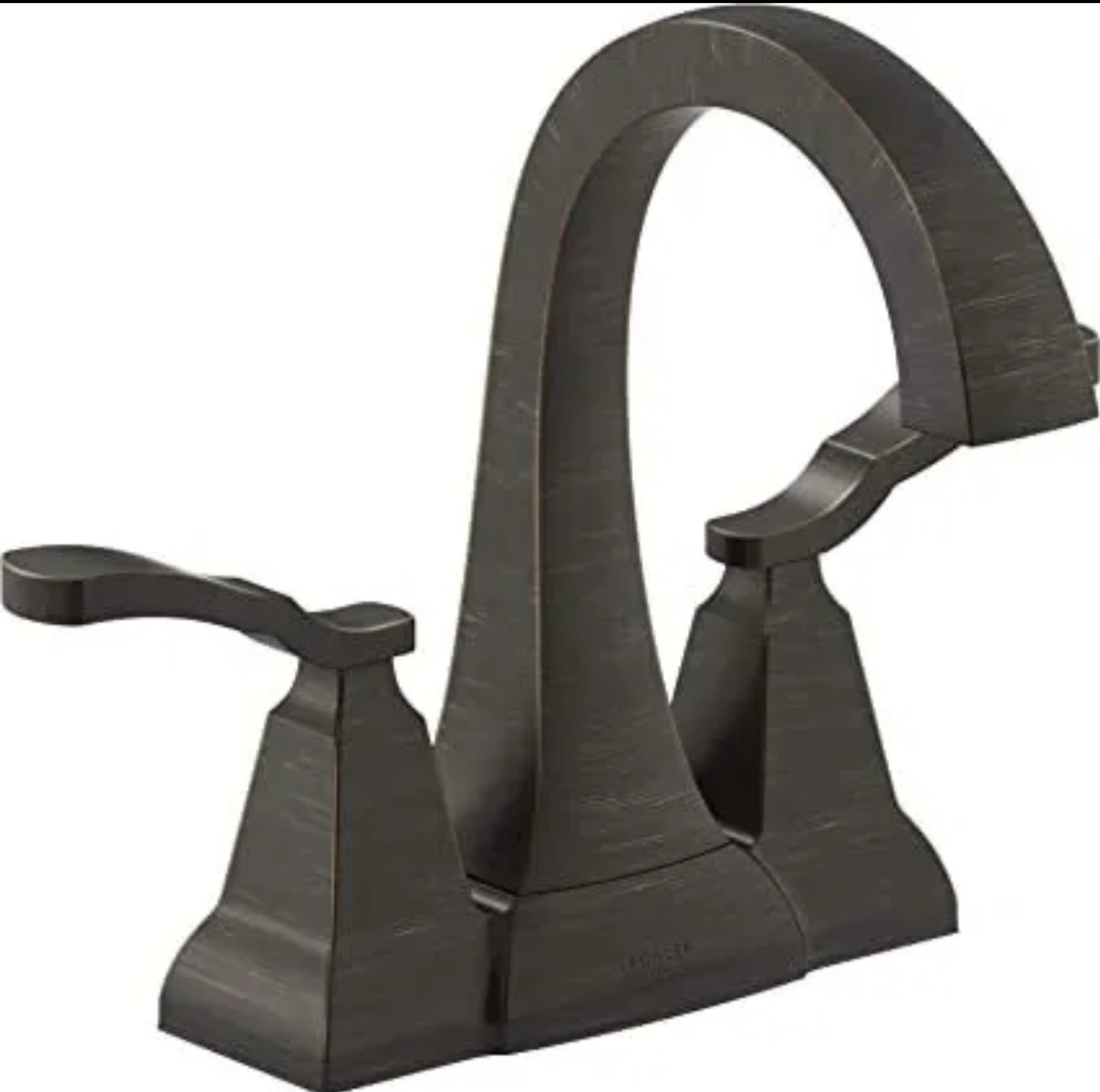 Kohler REC30997-4D-BL Ridgeport 4in Centerset Bathroom Faucet - Matte Black