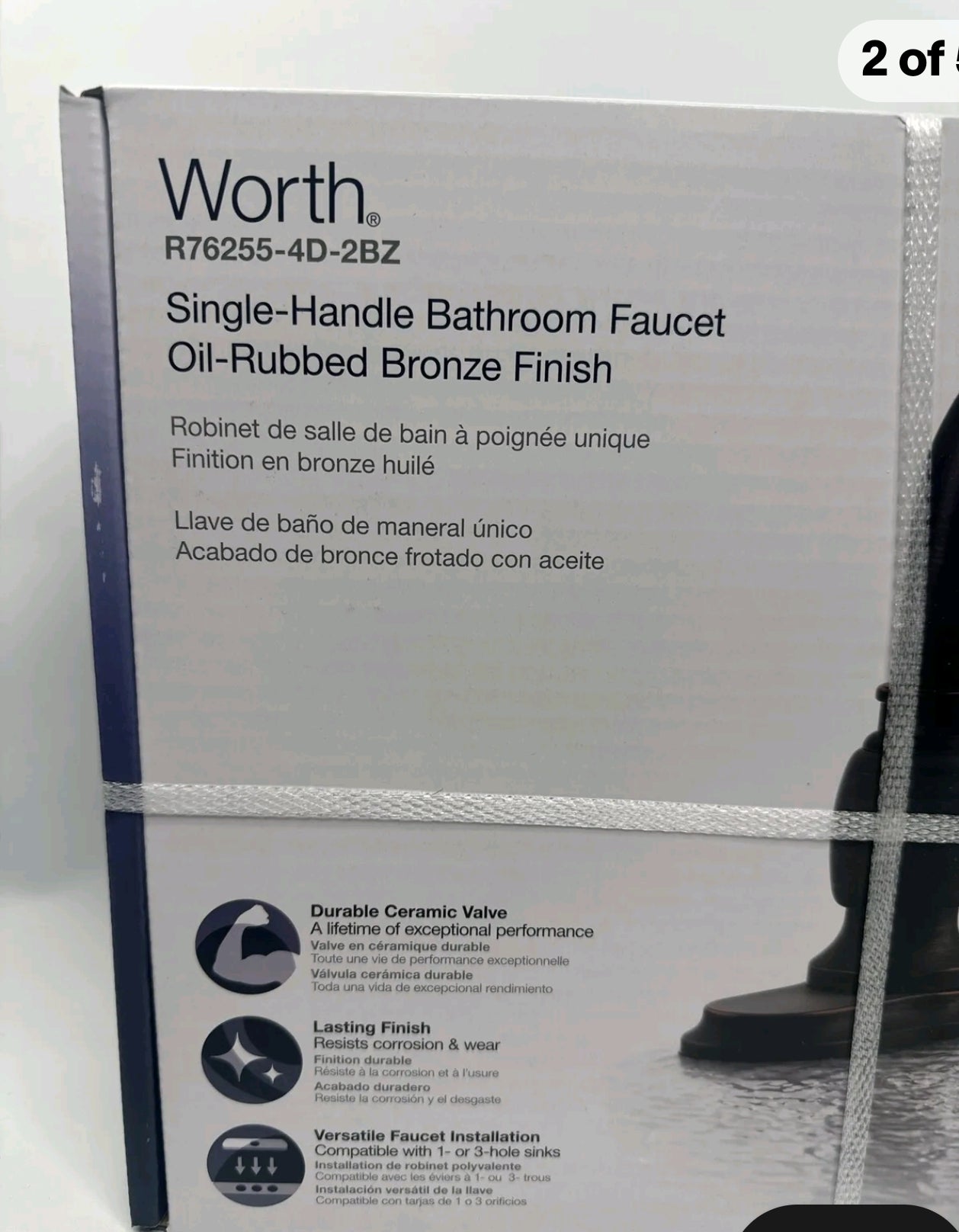 Kohler Worth Single Hole Single-Handle Bathroom Faucet in Oil Rubbed Bronze R76255-4D-2BZ