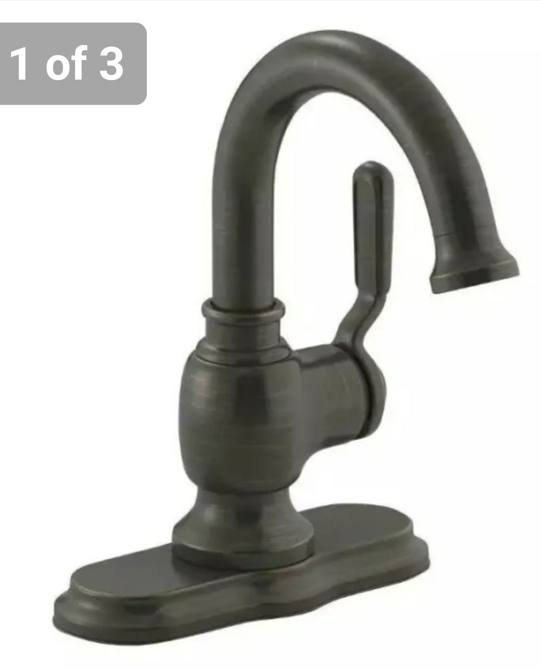 Kohler Worth Single Hole Single-Handle Bathroom Faucet in Oil Rubbed Bronze R76255-4D-2BZ