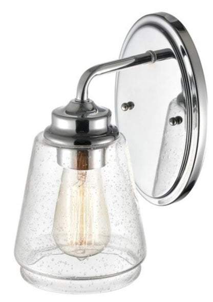 Millennium 2461-CH | 10" Tall Wall Sconce with Clear Glass Shade