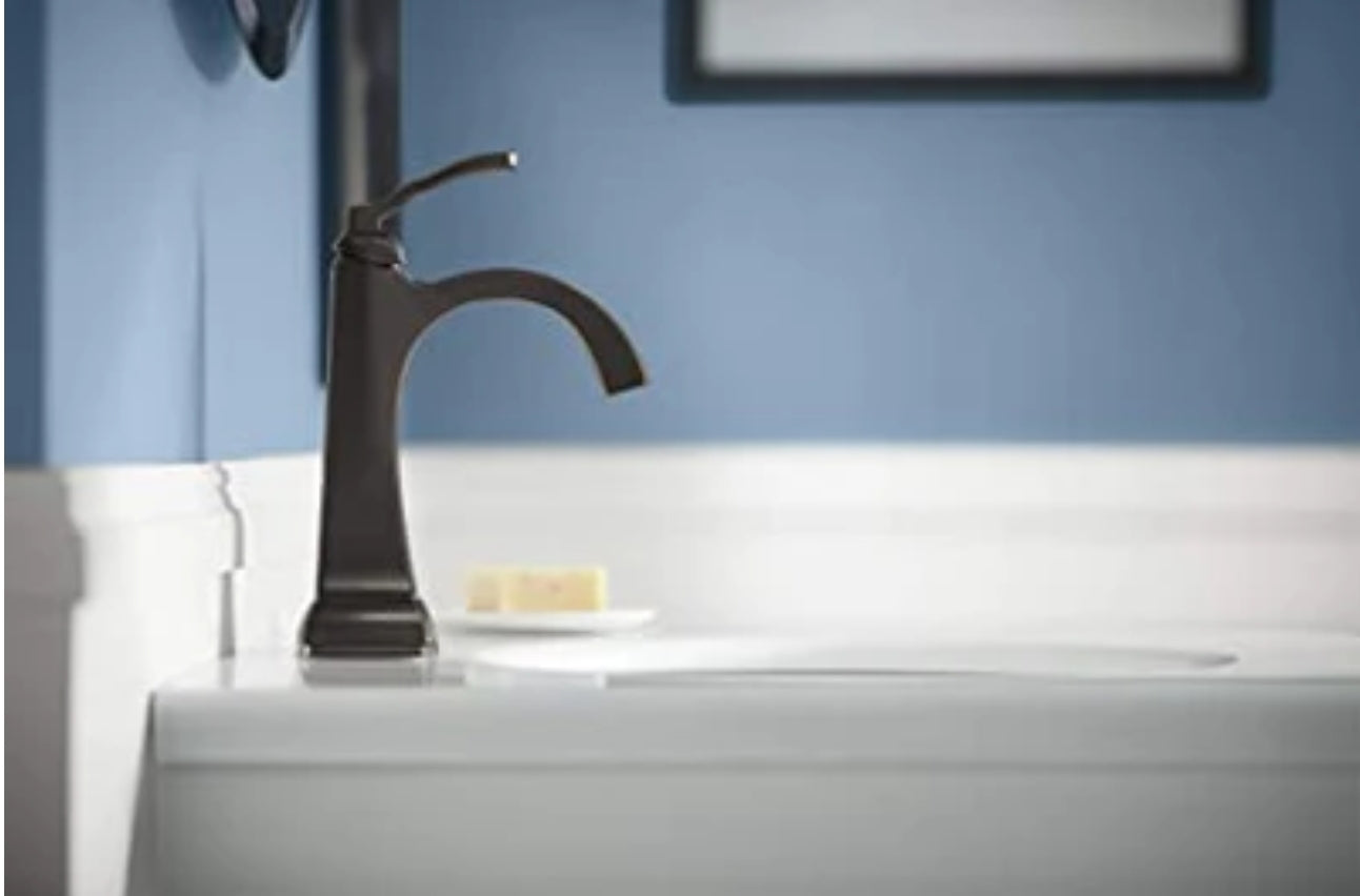 KOHLER RIDGEPORT SINGLE CONTROL LAV FAUCET 1PREC30996-4D-BL-AA - BLACK New