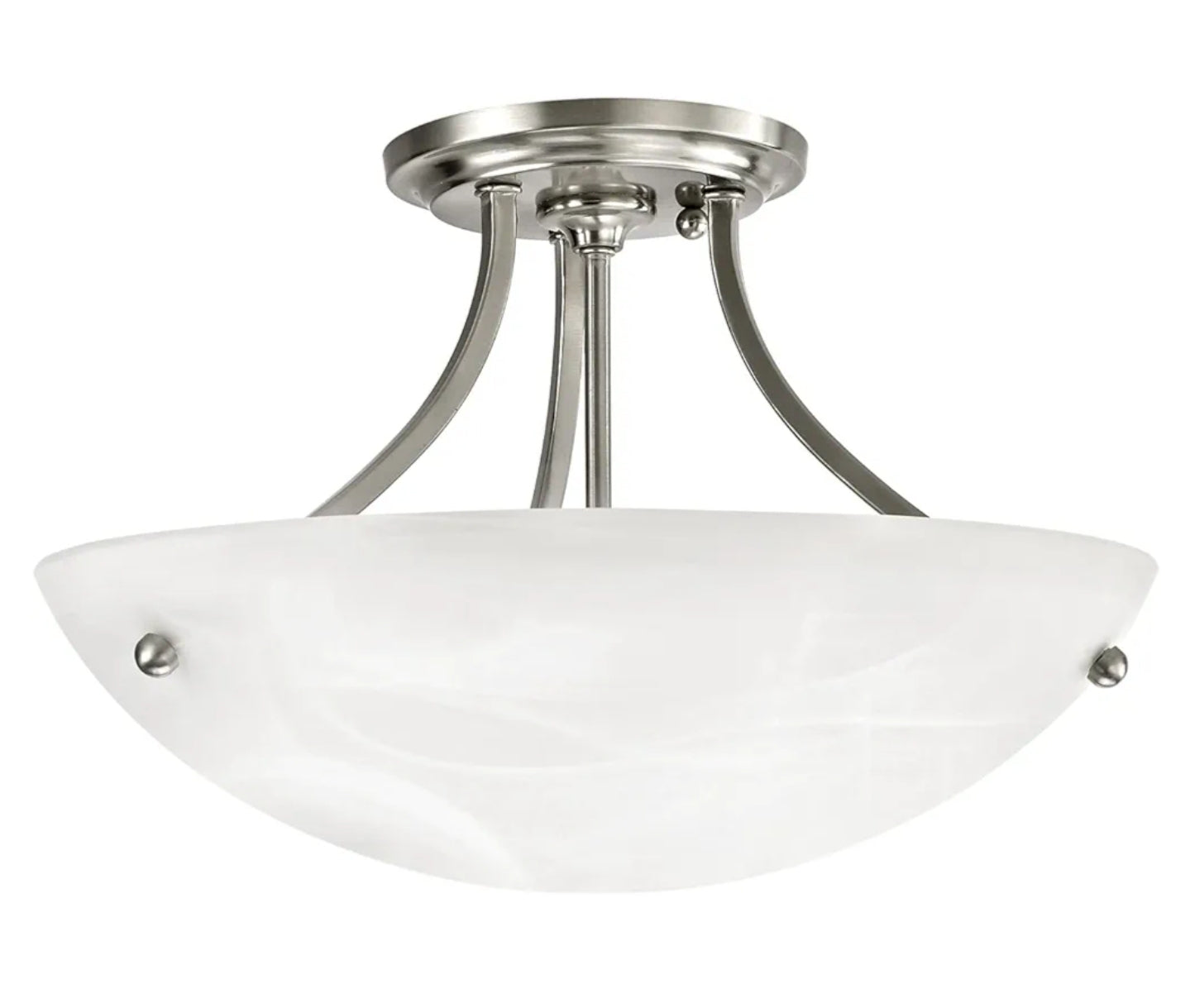 Miseno ML7750 2 Light 16"W Semi-Flush Bowl Ceiling Fixture - Nickel