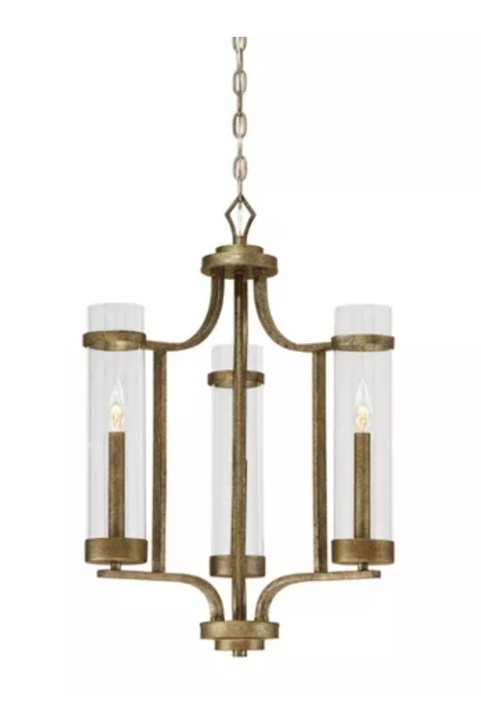 Millennium Lighting Milan 3 - Light Chandelier , Vintage Gold