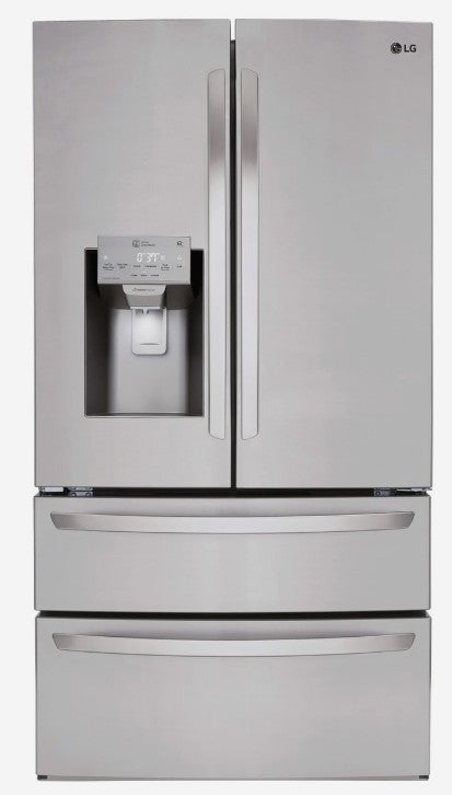 LG Energy Star 28 cu. Ft. 4-Door French Door Refrigerator - LMXS28626S 7525125