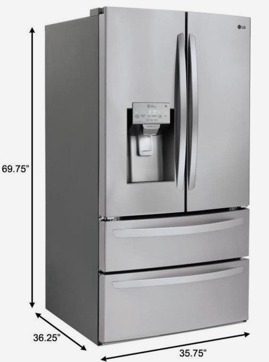 LG Energy Star 28 cu. Ft. 4-Door French Door Refrigerator - LMXS28626S 7525125