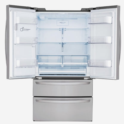 LG Energy Star 28 cu. Ft. 4-Door French Door Refrigerator - LMXS28626S 7525125