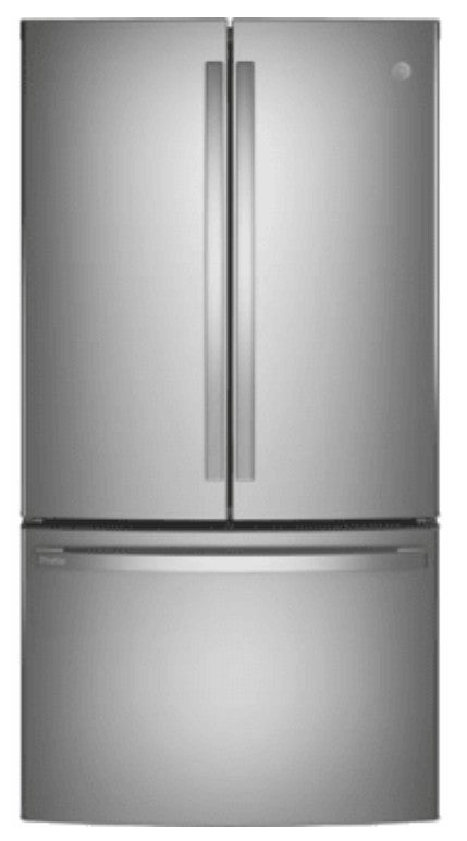 GE Profile PWE23KYNFS
36 Inch Counter Depth French Door Refrigerator with 23.1 Cu. Ft. Capacity, TwinChill™, Turbo Cool/Freeze, Temperature Controlled Drawer, Quick Space Shelf, Enhanced Shabbos Mode Capable, Internal Water Dispenser, 98172476