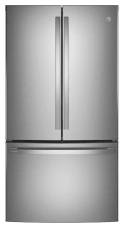 GE Profile PWE23KYNFS
36 Inch Counter Depth French Door Refrigerator with 23.1 Cu. Ft. Capacity, TwinChill™, Turbo Cool/Freeze, Temperature Controlled Drawer, Quick Space Shelf, Enhanced Shabbos Mode Capable, Internal Water Dispenser, 98172476