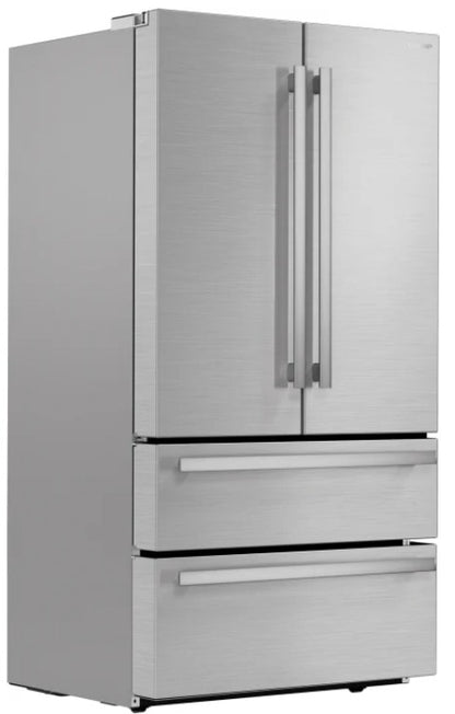 Sharp SJG2351FS
36 Inch French 4-Door Counter Depth Refrigerator with 22.5 Cu. Ft. Capacity, Adjustable Slide-In Shelf, Humidity-Controlled Crisper Drawers, 61240176