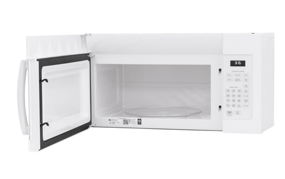 GE® JVM3160DF9WW 1.6 Cu. Ft. Over-the-Range Microwave Oven In White