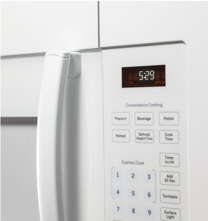 GE® JVM3160DF9WW 1.6 Cu. Ft. Over-the-Range Microwave Oven In White 5540931