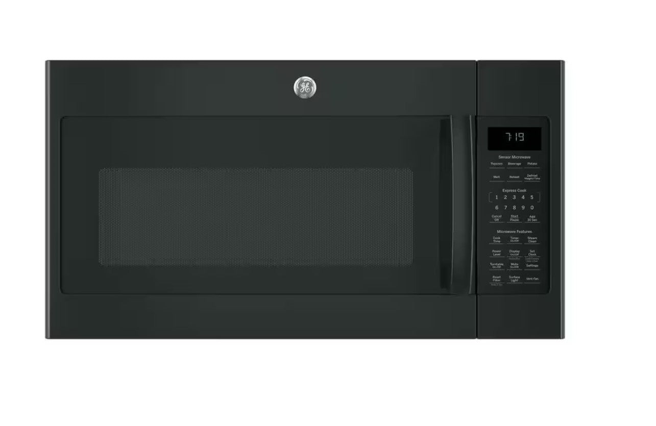 GE JVM7195DK6BB 1.9 cu. ft. Over the Range Microwave with Sensor Cooking in Black