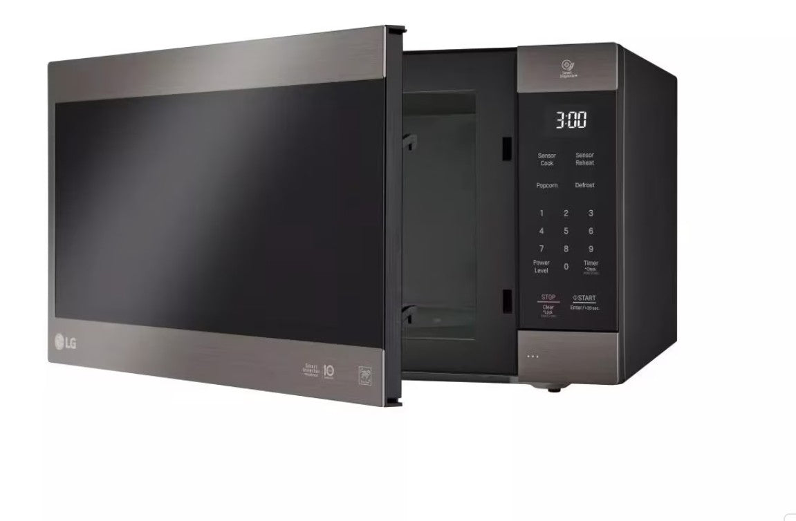 LG LMC2075BD Black Stainless Steel Series 2.0 cu. ft. NeoChef™ Countertop Microwave with Smart Inverter and EasyClean®