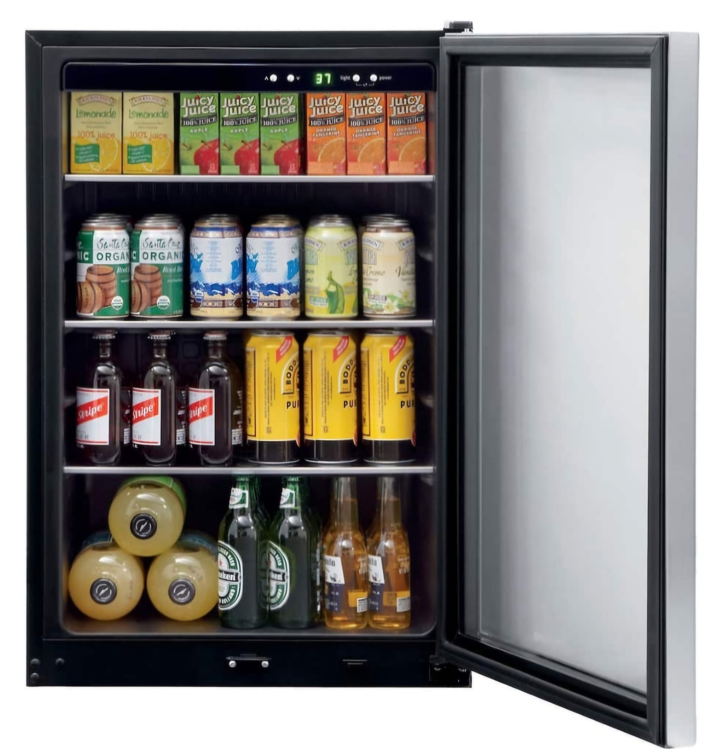 FFBC4622QS Frigidaire - 4.6 Cu. Ft. 138 12 oz. Can Capacity Beverage Center - Stainless Steel