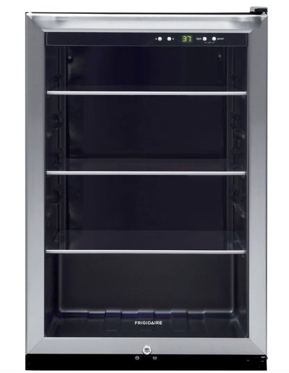 Frigidaire - 4.6 Cu. Ft. 138 12 oz. Can Capacity Beverage Center - Stainless Steel