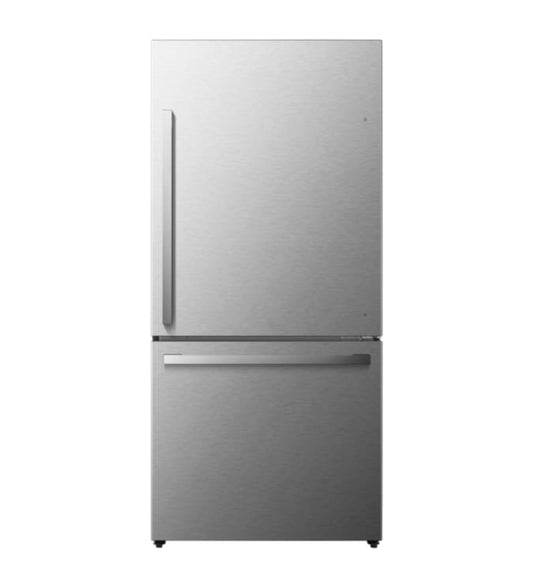 Hisense 17.2-cu ft Counter-depth Bottom-Freezer Refrigerator (Fingerprint Resistant Stainless Steel) ENERGY STAR MODEL#HRB171N6ASE