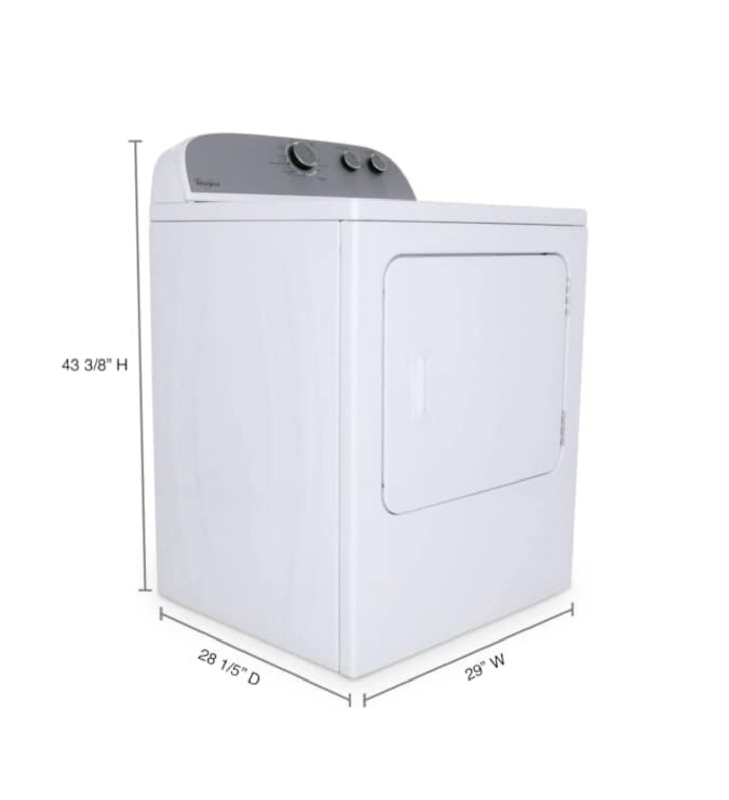 29″ Whirlpool WED4815EW 7.0 cu.ft. Electric Dryer

Model# WED4815EW 08368551