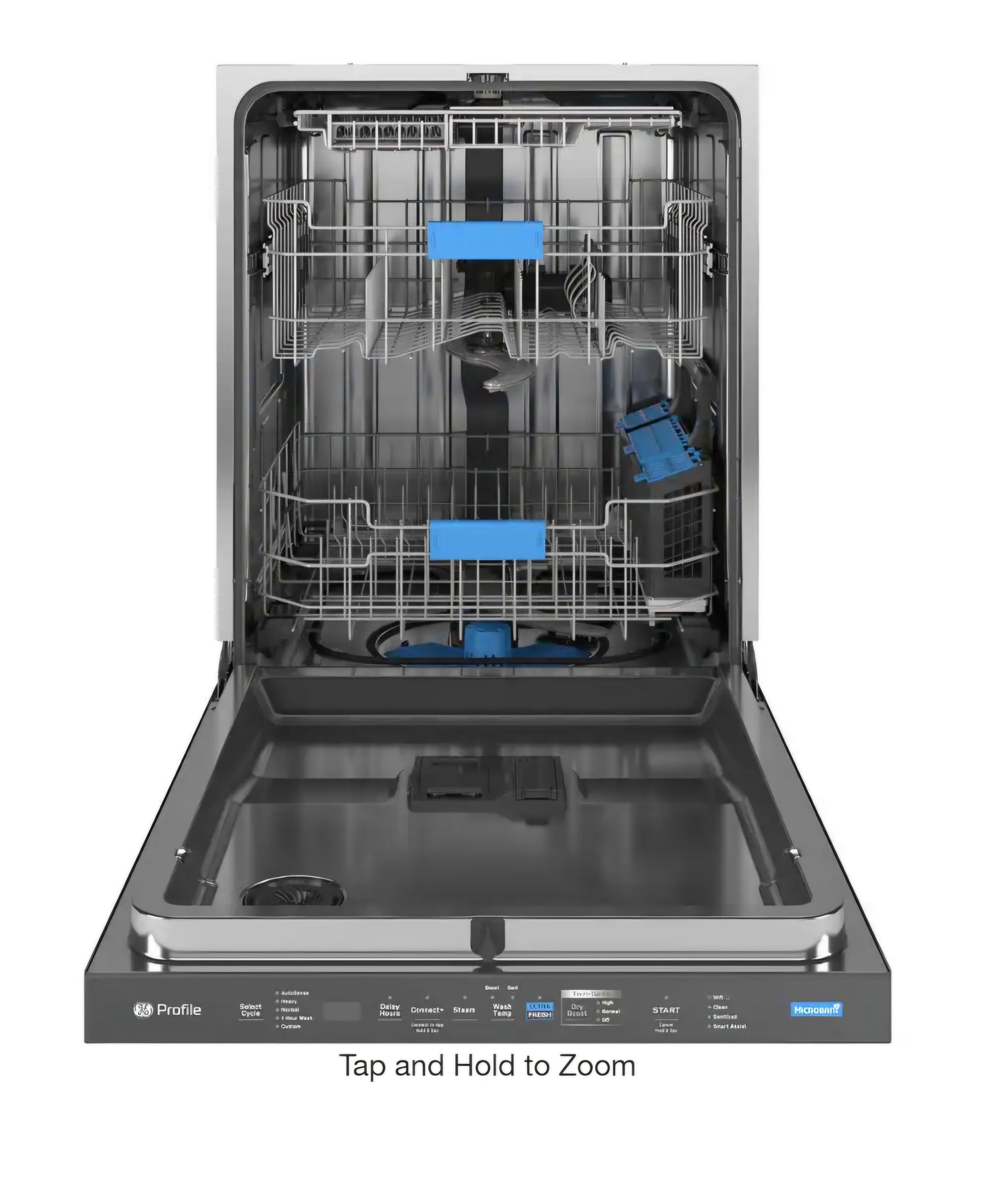 Profile 24 in. Built-In Top Control Dishwasher in Fingerprint Resistant Stainless w/ Stainless Tub, UltraFresh, 42 dBA MODEL#PDP755SYRBFS 589253689