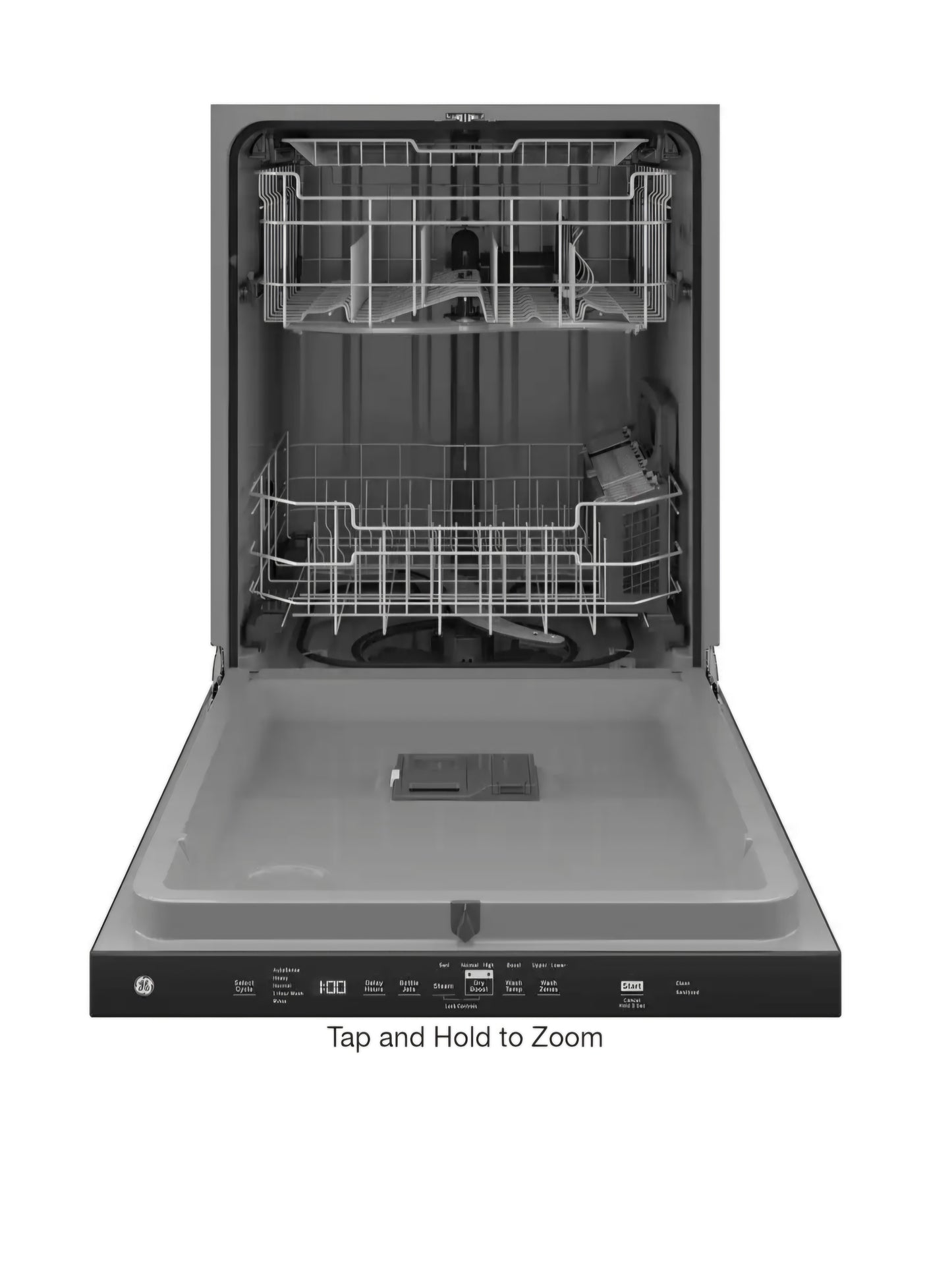 24 in. Built-In Tall Tub Top Control Fingerprint Resistant Stainless Steel Dishwasher w/3rd Rack, Bottle Jets, 50 dBA. MODEL#GDP630PYR7FS