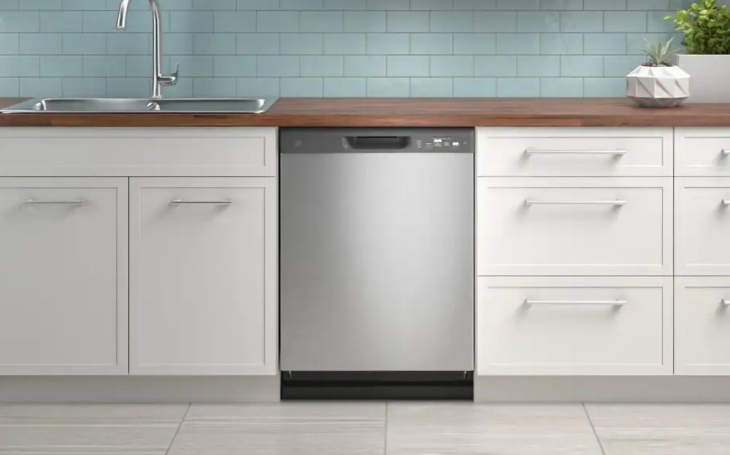 GE 24 in. Built-In Tall Tub Front Control Stainless Steel Dishwasher with Dry Boost, 59 dBA. MODEL# GDF510PSR6SS 9231234