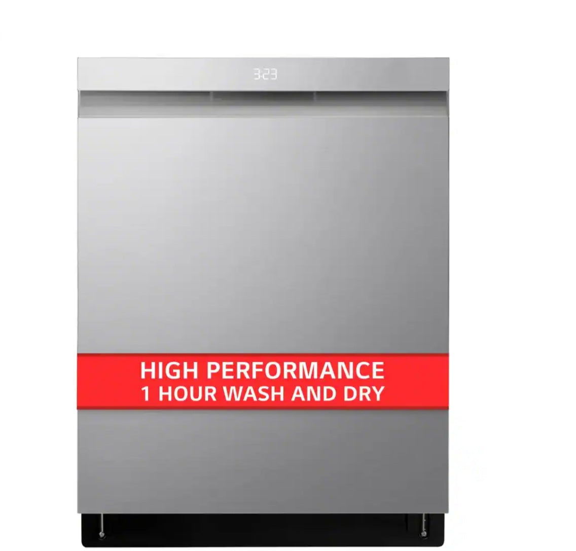 LG 24 in. PrintProof Stainless Steel Smart Top Control Dishwasher with 1-Hour Wash and Dry, QuadWash Pro and Dynamic Dry 3782684579