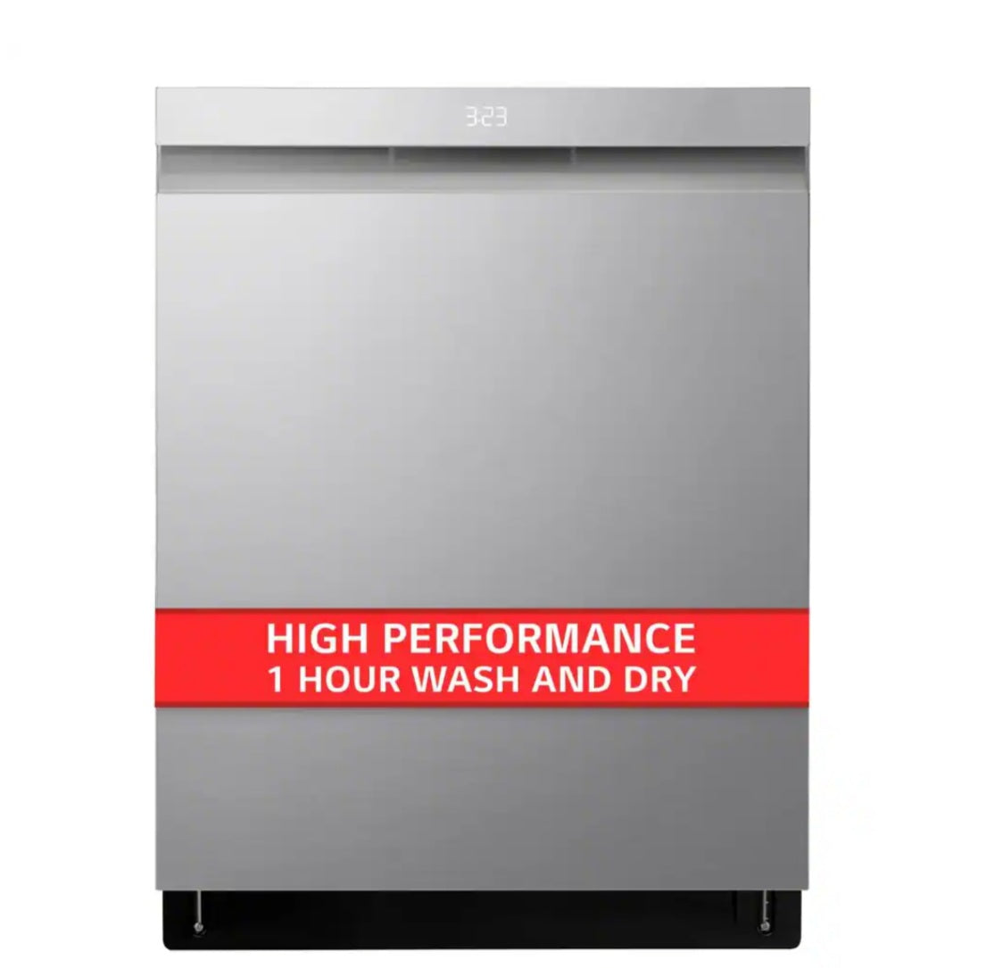 LG 24 in. PrintProof Stainless Steel Smart Top Control Dishwasher with 1-Hour Wash and Dry, QuadWash Pro and Dynamic Dry MODEL LDPH7972S 7823529