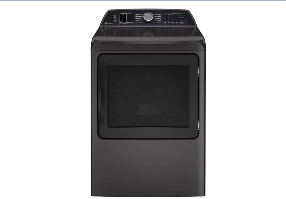 GE Profile 7.4-cu ft Steam Cycle Vented Smart Electric Dryer (Diamond Gray) MODEL: PTD70EDPTDG 000963415