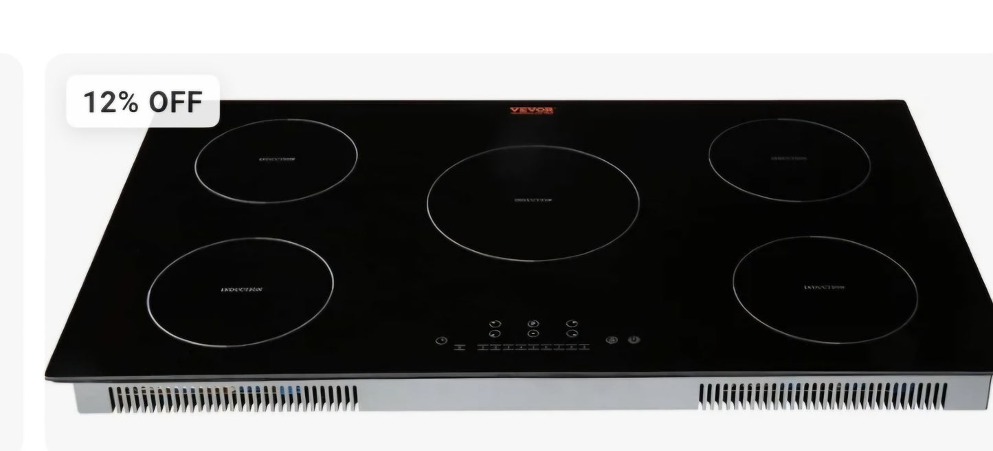 K1006 Vevor Elecrtic cooktop 8723654 36"