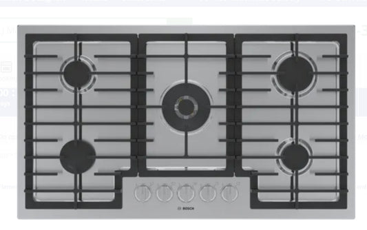 Bosch 800 Series NGM8659UC 36 Inch Built-In Gas Cooktop with 5 Sealed Burners 71572537